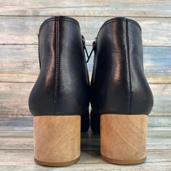 Madewell Lucien Black Leather Ankle Boots - Picture 6 of 13